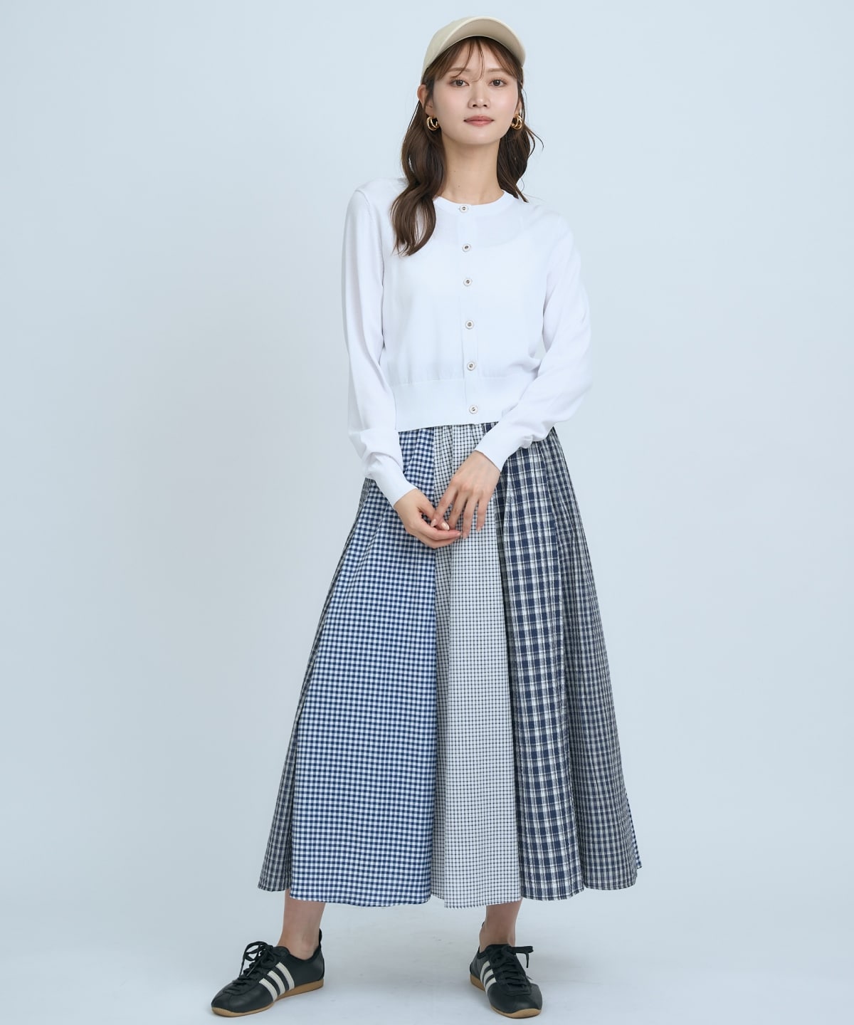 サッカーギンガム組み合わせスカート