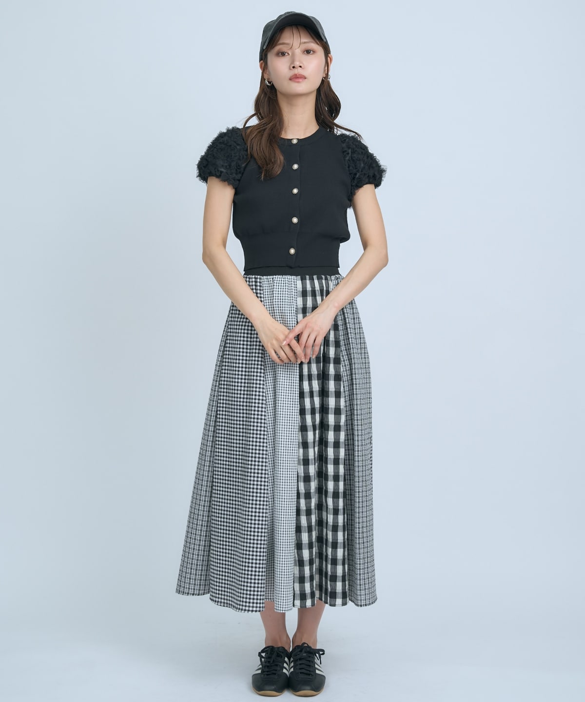 サッカーギンガム組み合わせスカート