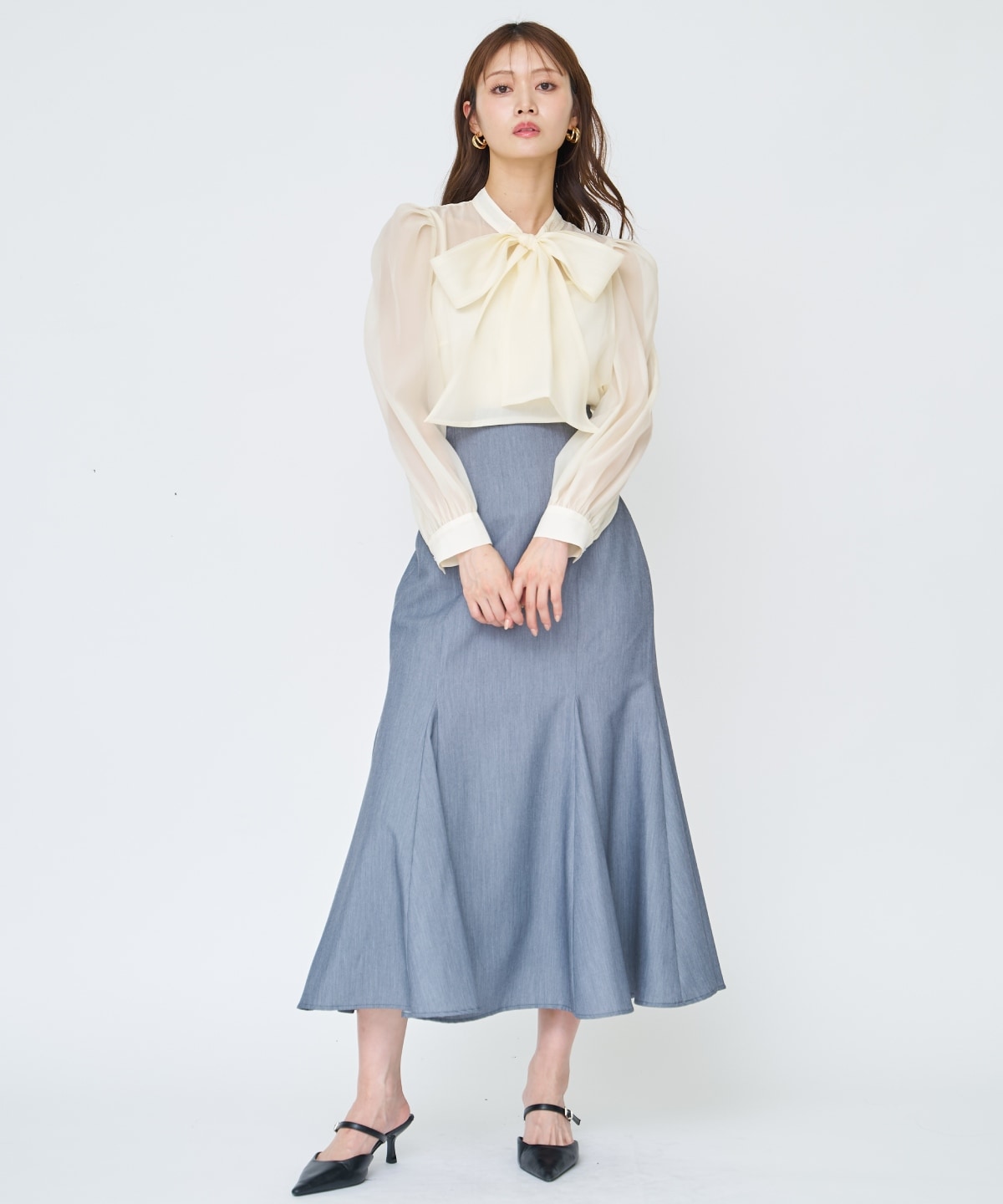 【先行予約受付中】バックレースアップマーメイドスカート