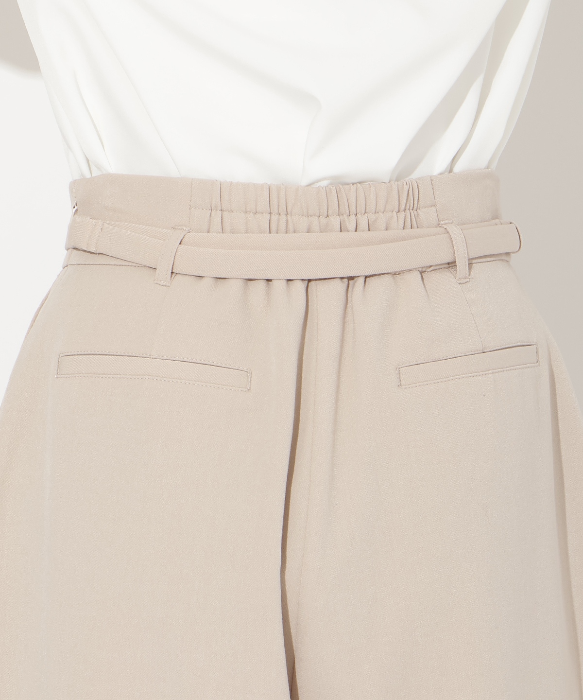 【先行予約受付中】ハイウエストタックワイドパンツ