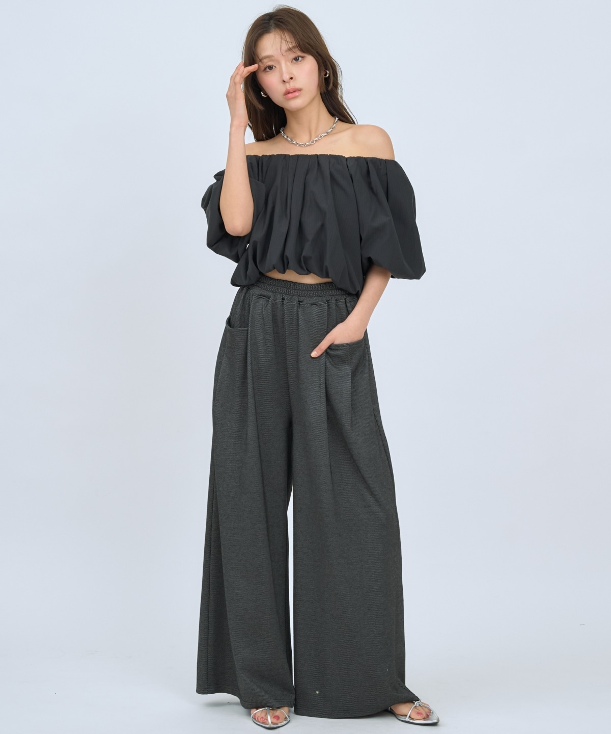 【先行予約受付中】カットツイルポケットタックパンツ