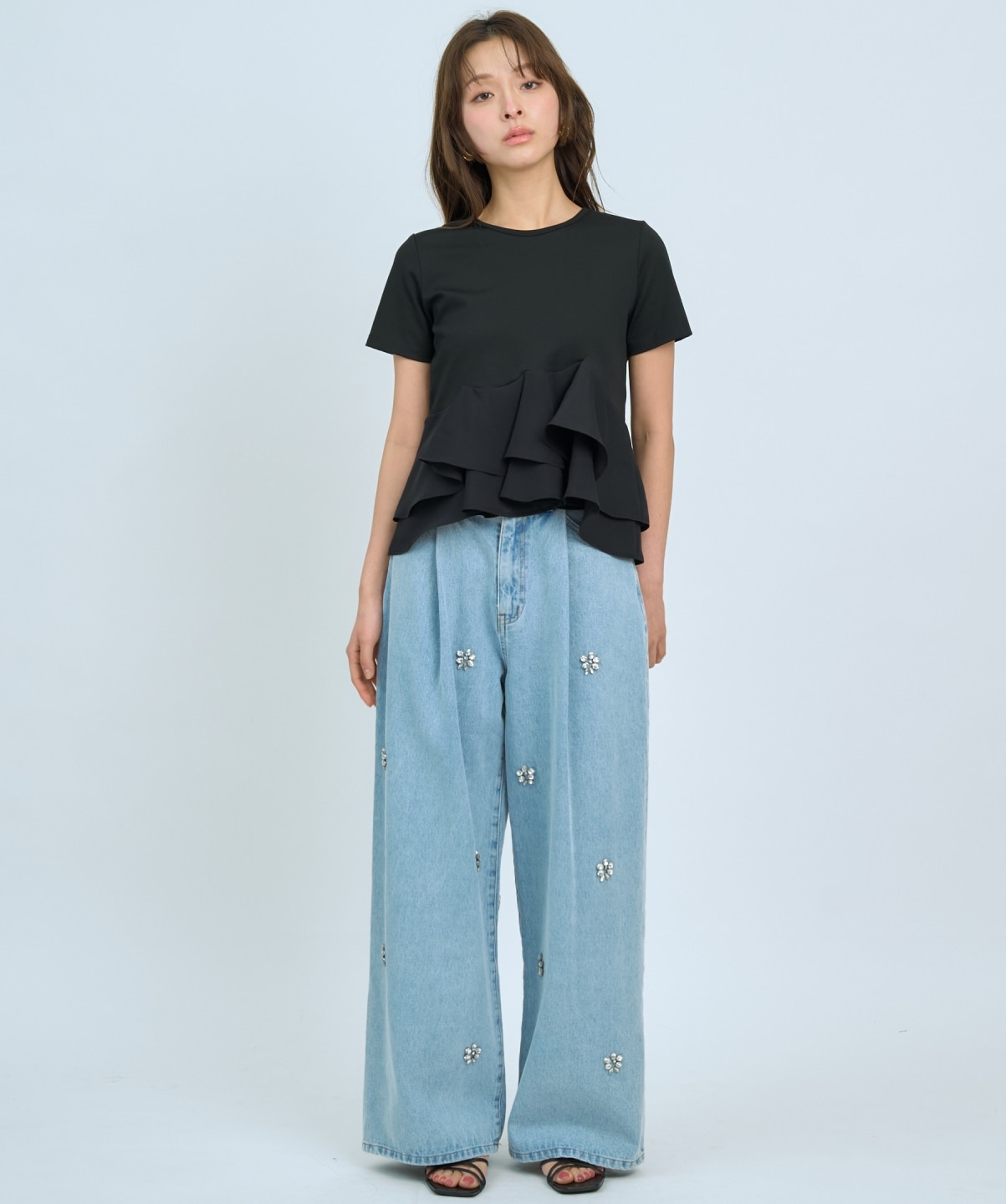 【先行予約受付中】ビジュータックデニムパンツ