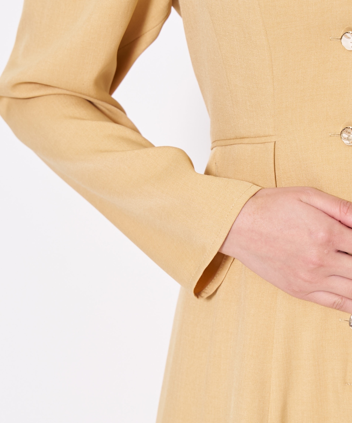 【先行予約受付中】Vネックパフスリーブワンピース