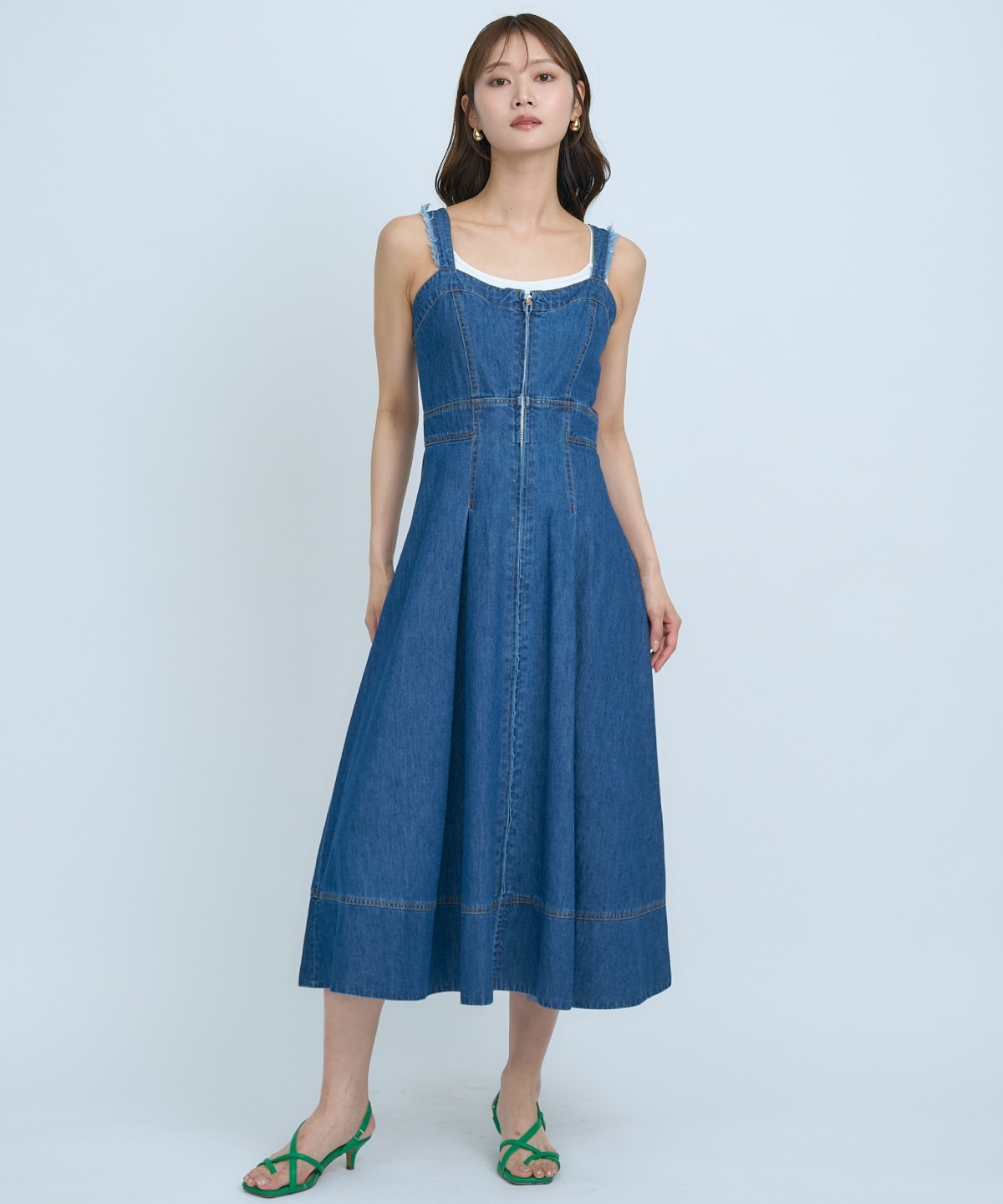 【先行予約受付中】デニムジャンパースカート