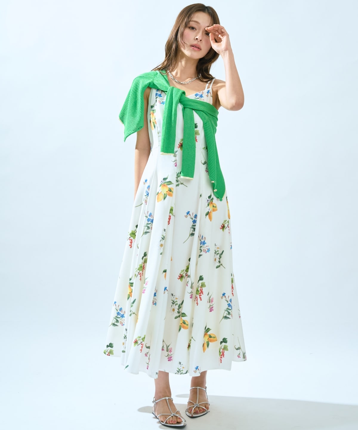 【5/14(木)一部店舗先行発売】フルーツ×フラワープリントワンピース