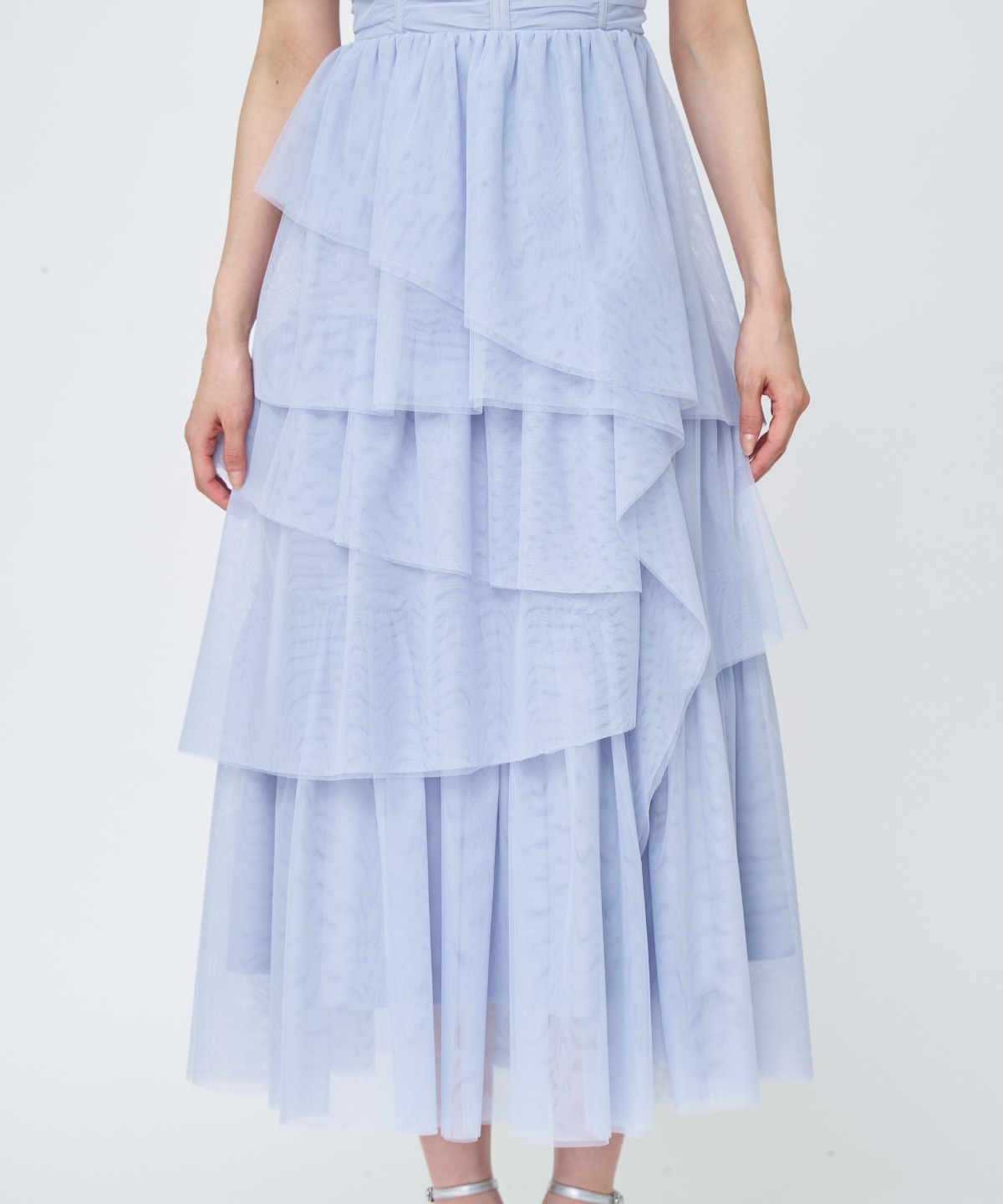 チュールギャザードレス