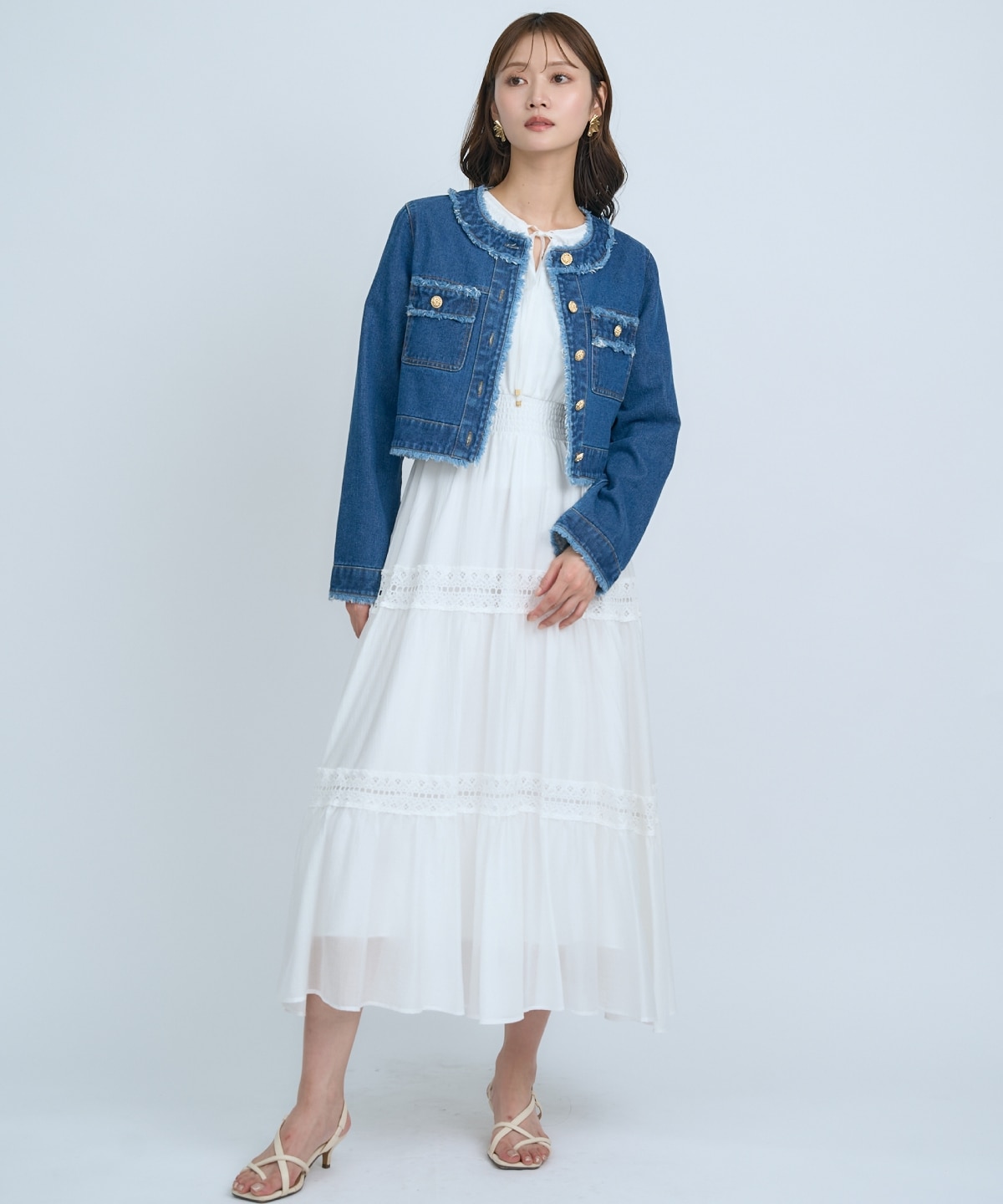 【先行予約受付中】フリンジデニムジャケット