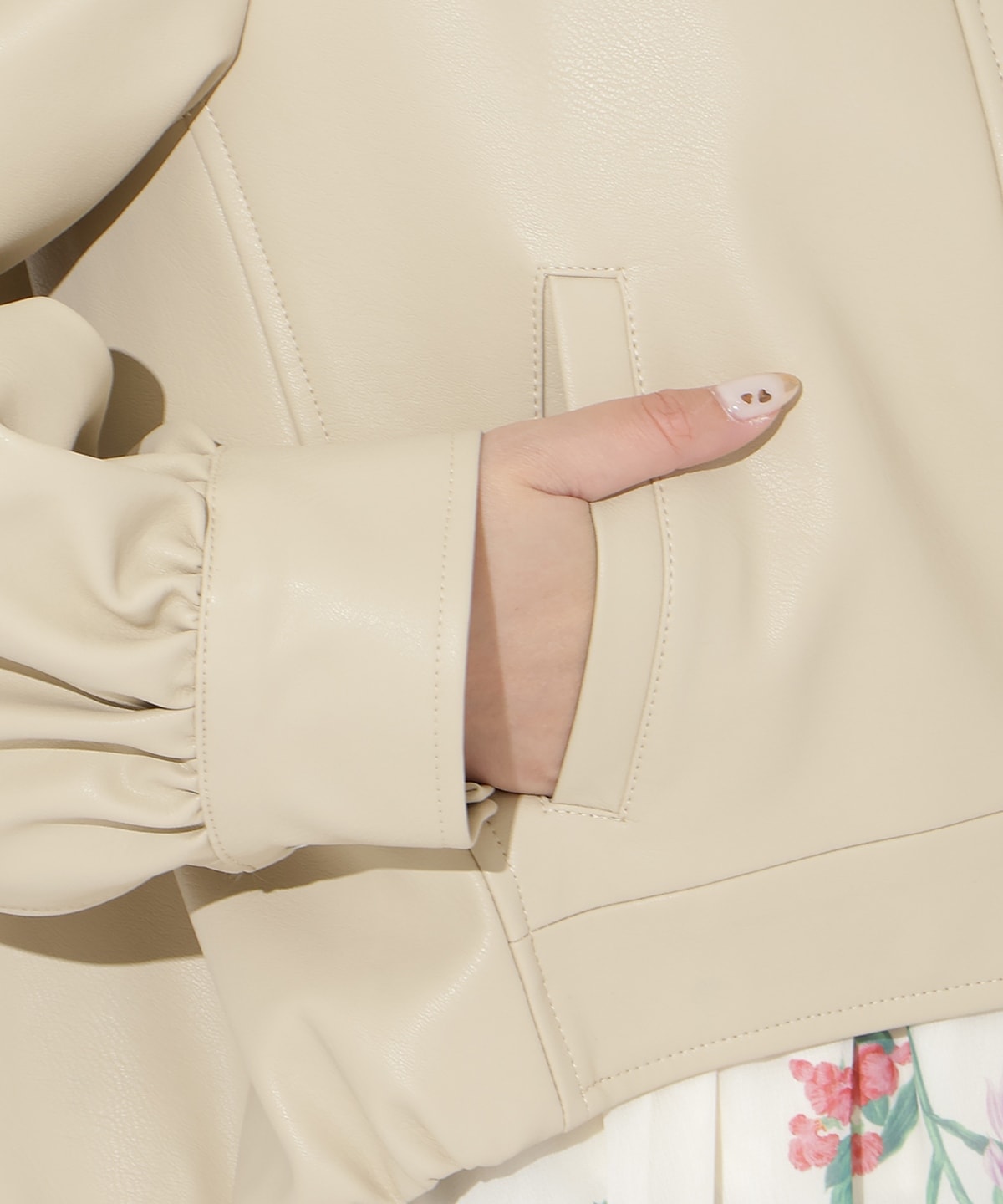 【先行予約受付中】フェイクレザーブルゾン