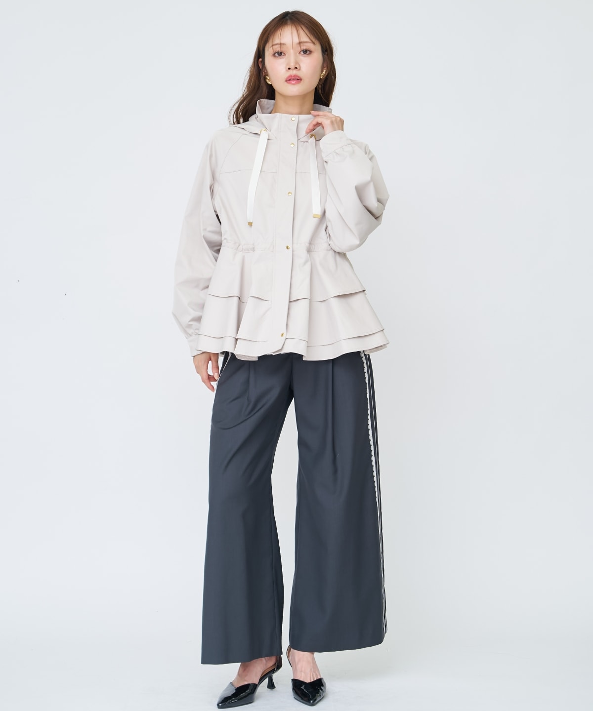 ペプラムマウンテンパーカー