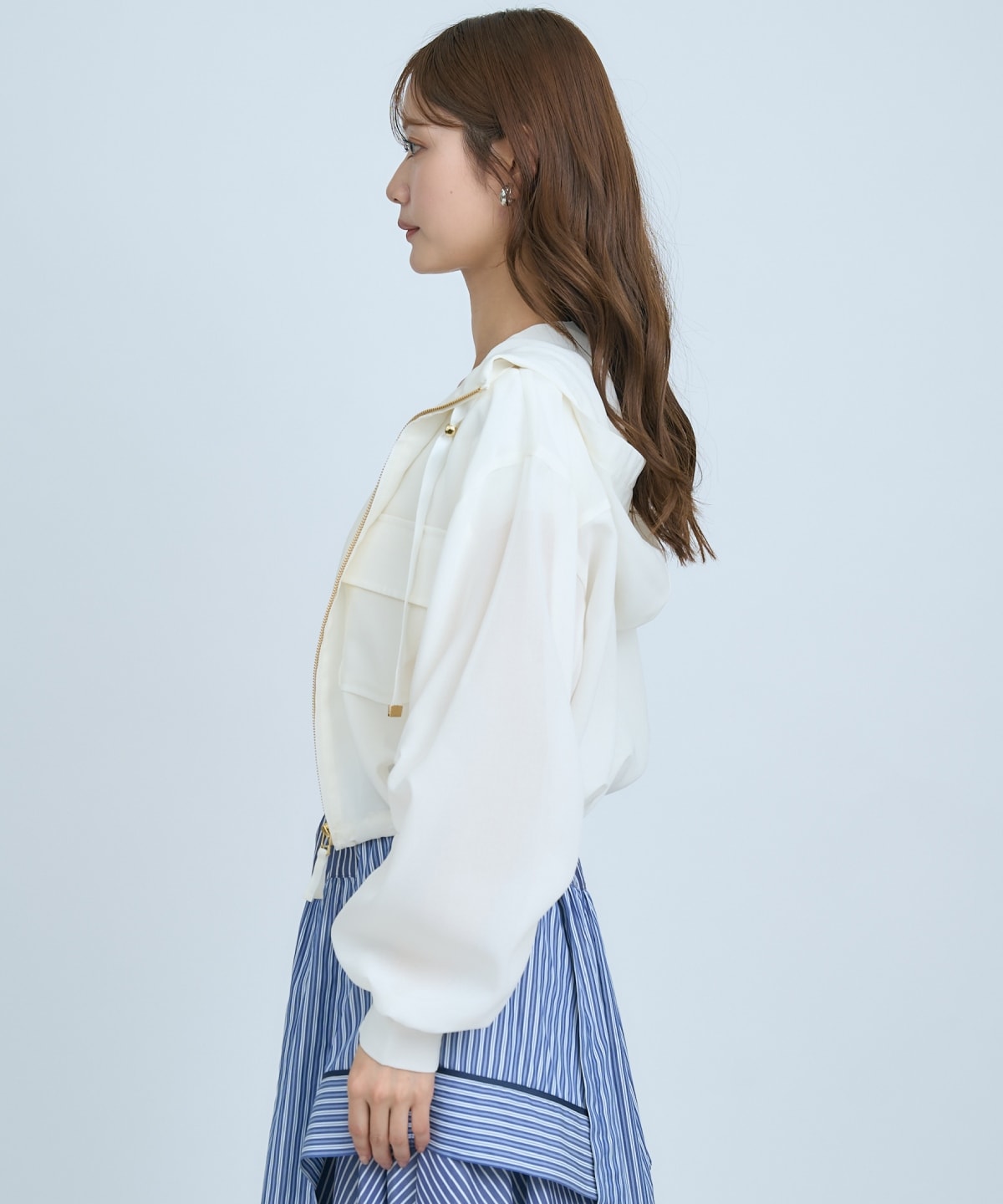 【先行予約受付中】シアーフーディーブルゾン