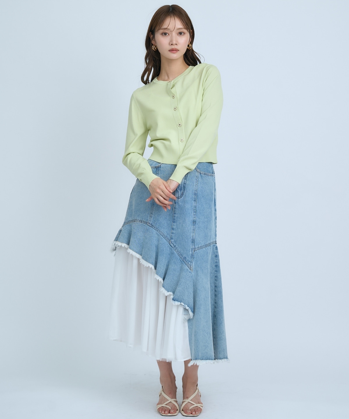 【UVカット】クルーネックカーディガン