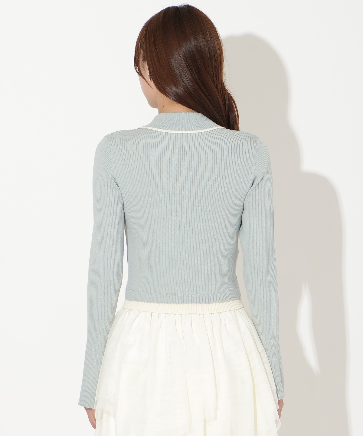 【先行予約受付中】襟付きレイヤード風カーディガン