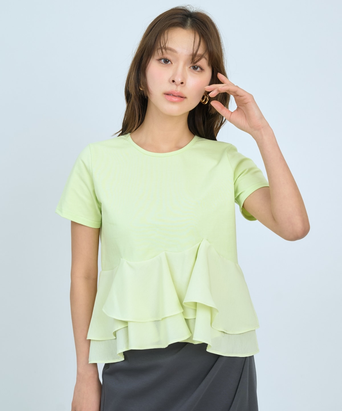 【先行予約受付中】ペプラムカットトップス