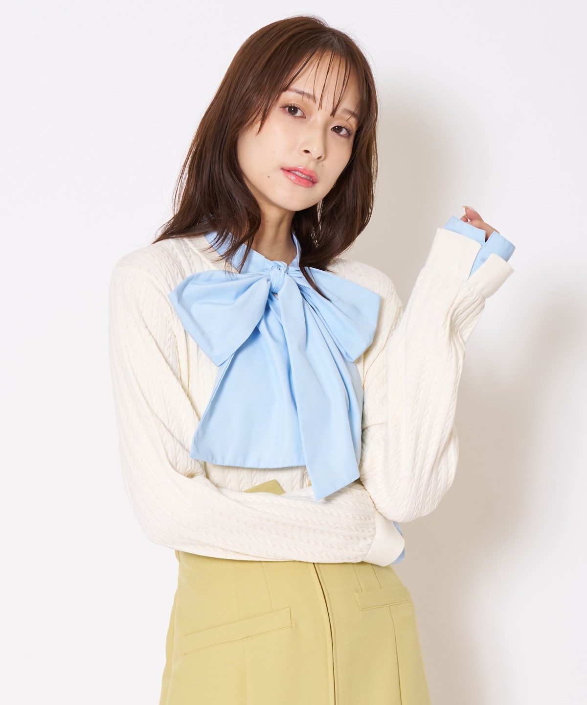 【先行予約受付中】ボウタイニットプルオーバー