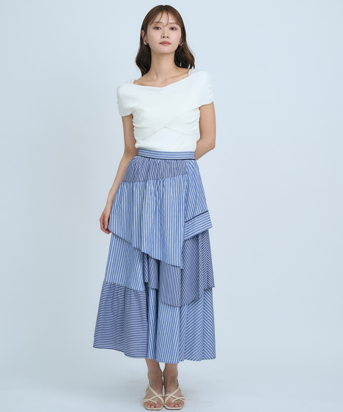 【先行予約受付中】クロスネックオフショルニットプルオーバー