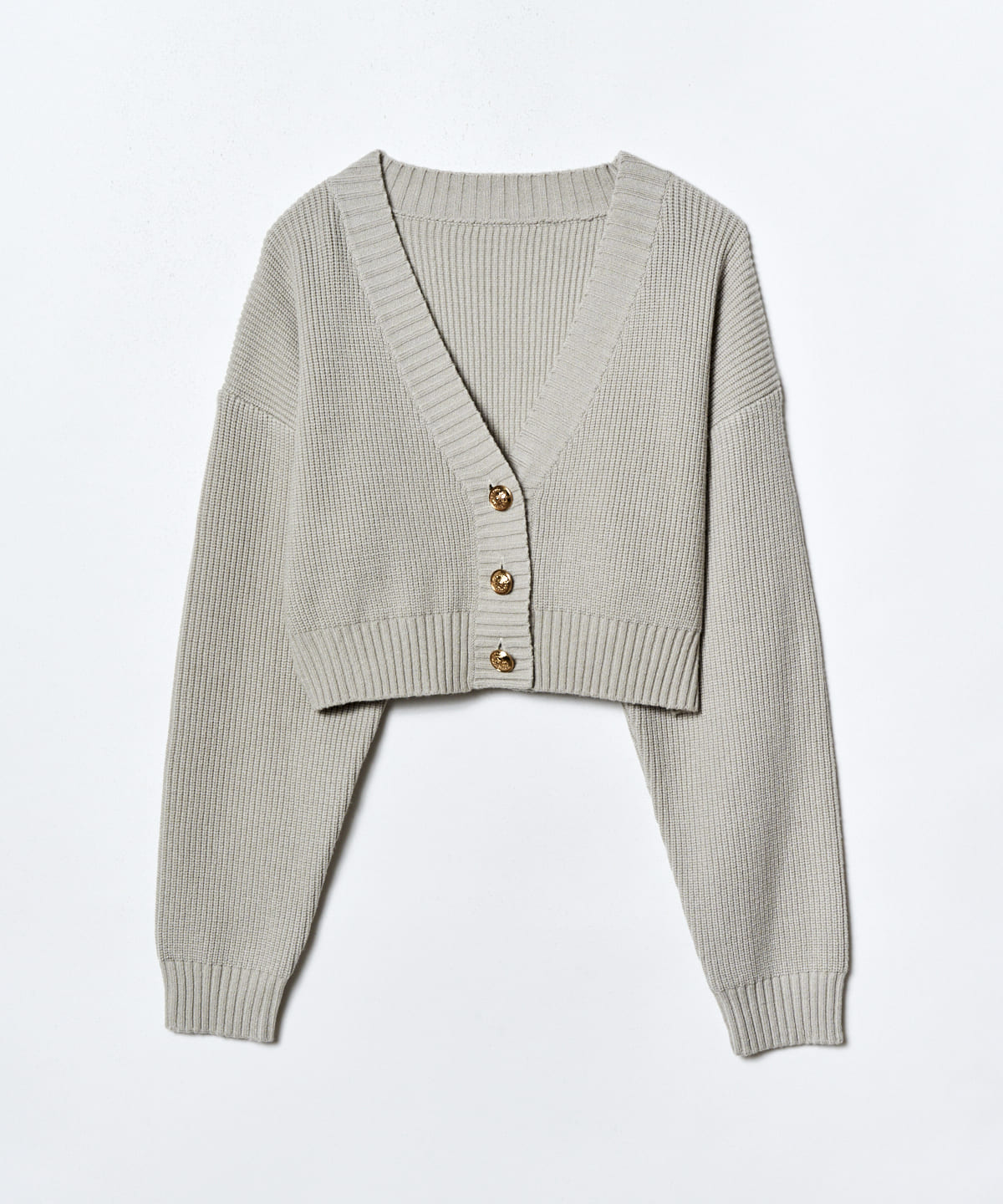 カラーカーディガン