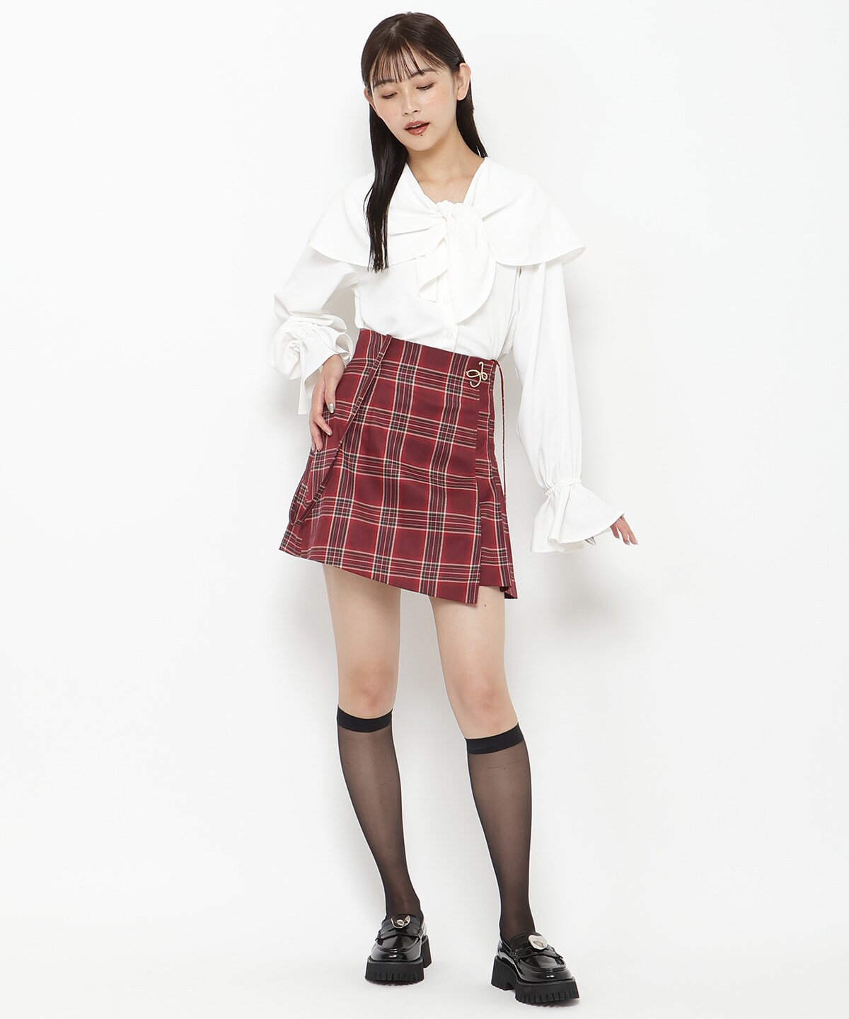 ２wayビッグカラーブラウス