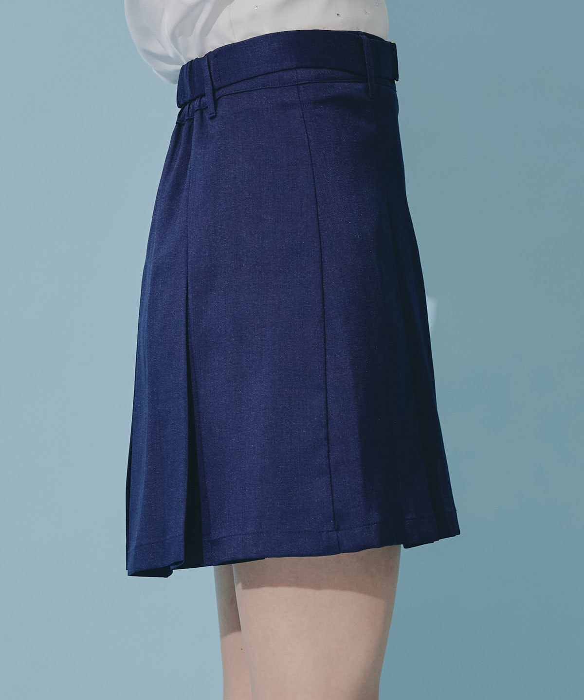 ウエストマークボックスプリーツスカート