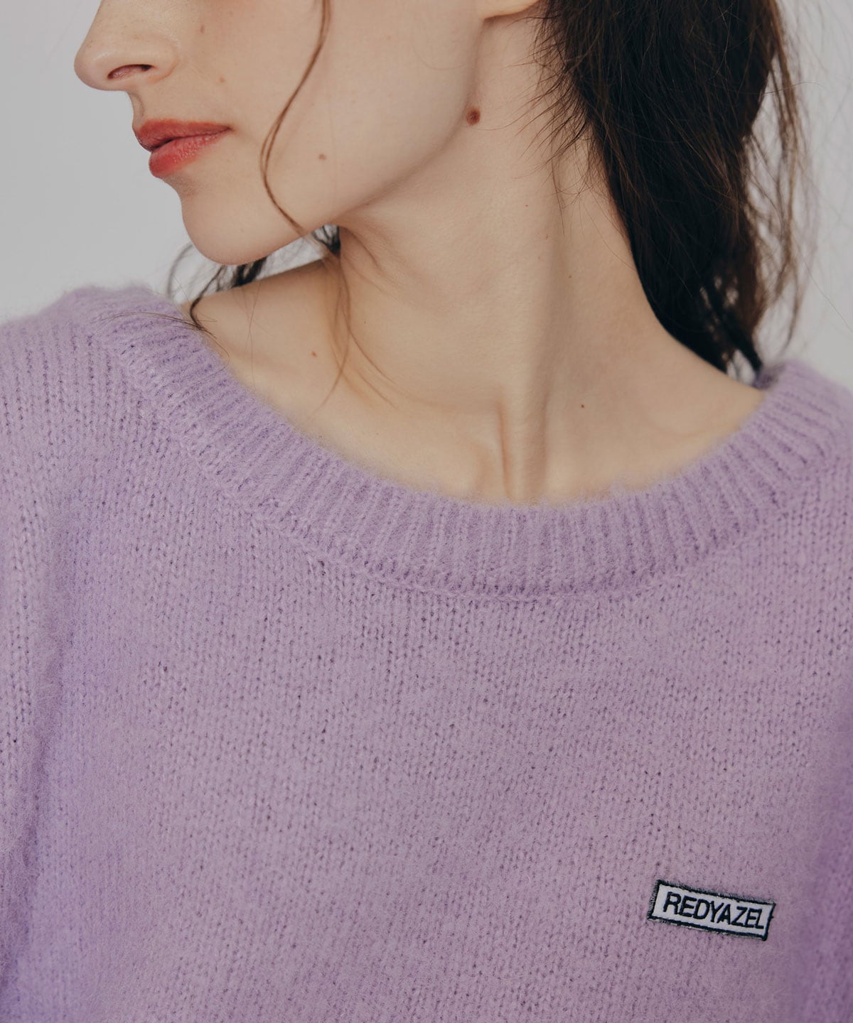 フラッフィニットボーダープルオーバー×タイトミニスカートセットアップ