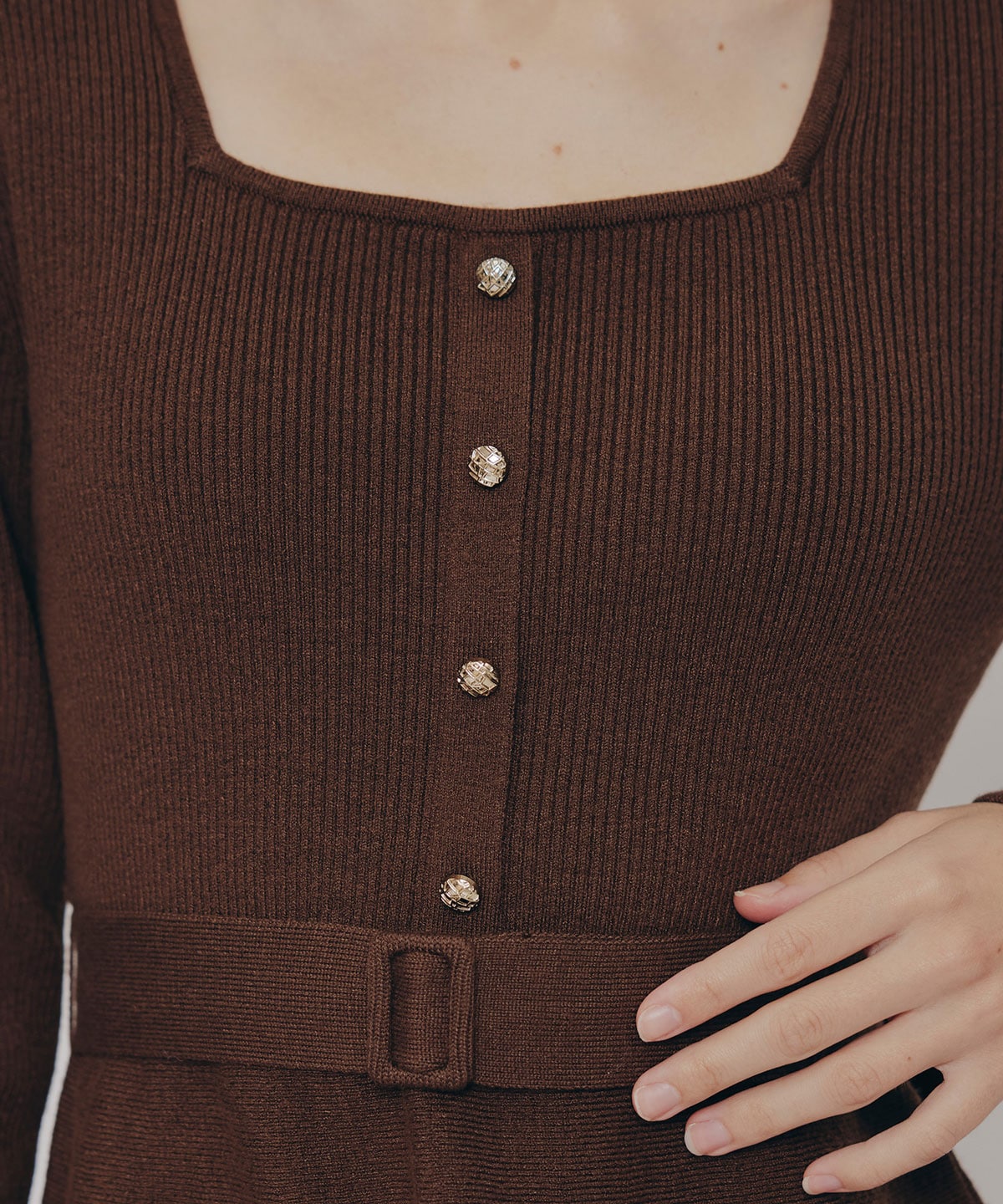 ケープSETニットフレアミニワンピース