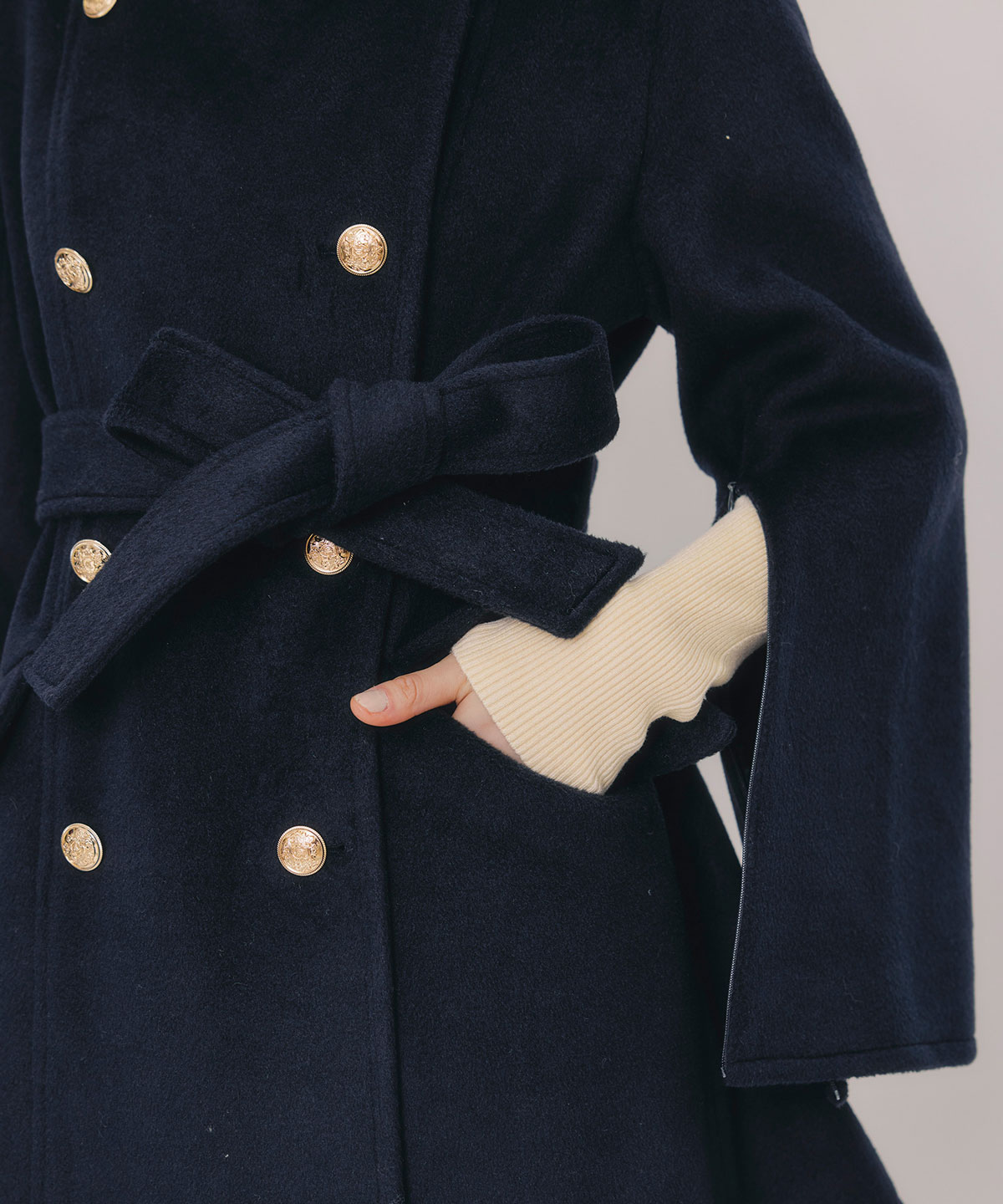 2WAYベルスリーブミドルコート