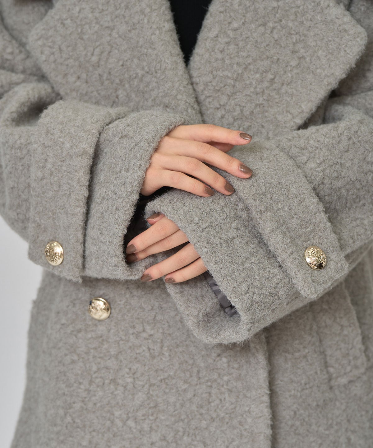 ボアダブルミドルコート