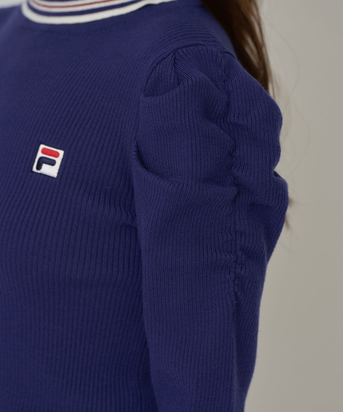 ［FILA×REDYAZEL］ラインタートルニットプルオーバー