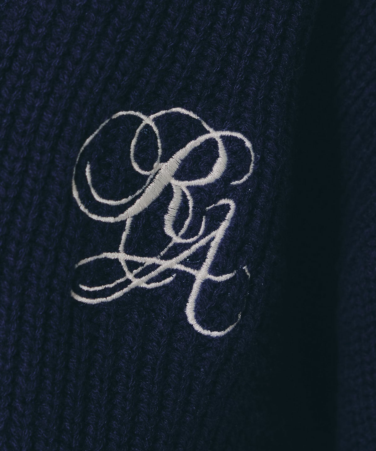 レイヤードシャツドッキングニットプルオーバー