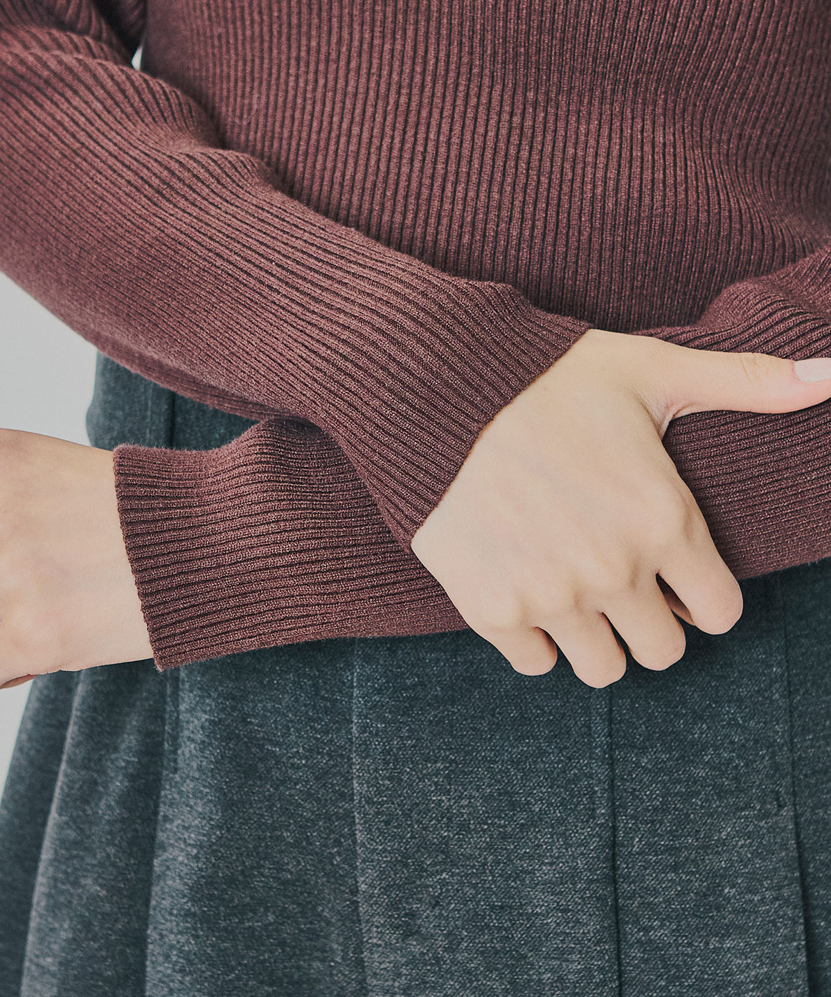 4wayリブニットトップス