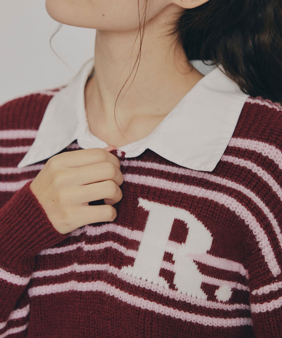 R.カレッジポロニットプルオーバー