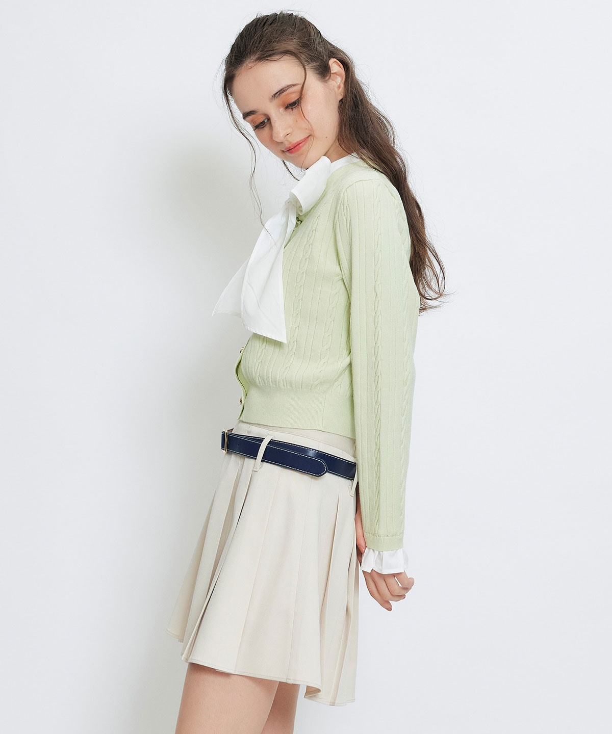 ローベルトインナーパンツプリーツミニスカート