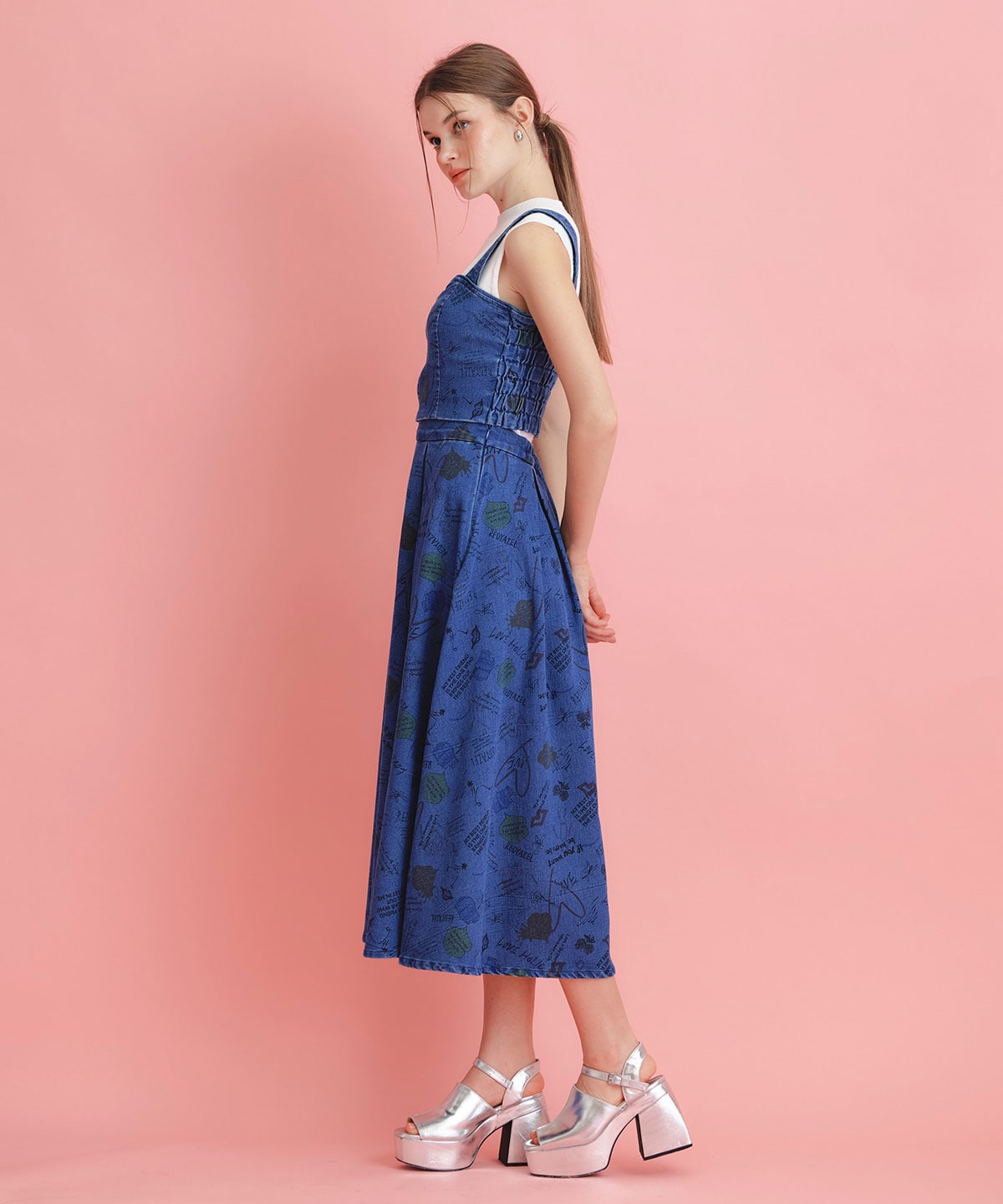 【LoveArt Series】LoveArt ロングフレアスカート