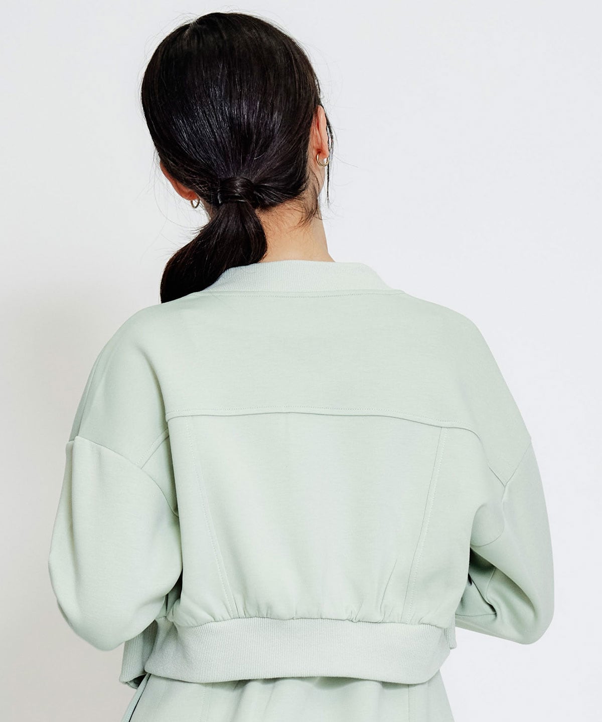 【セットアップ可能】バイカラーステッチカットブルゾン