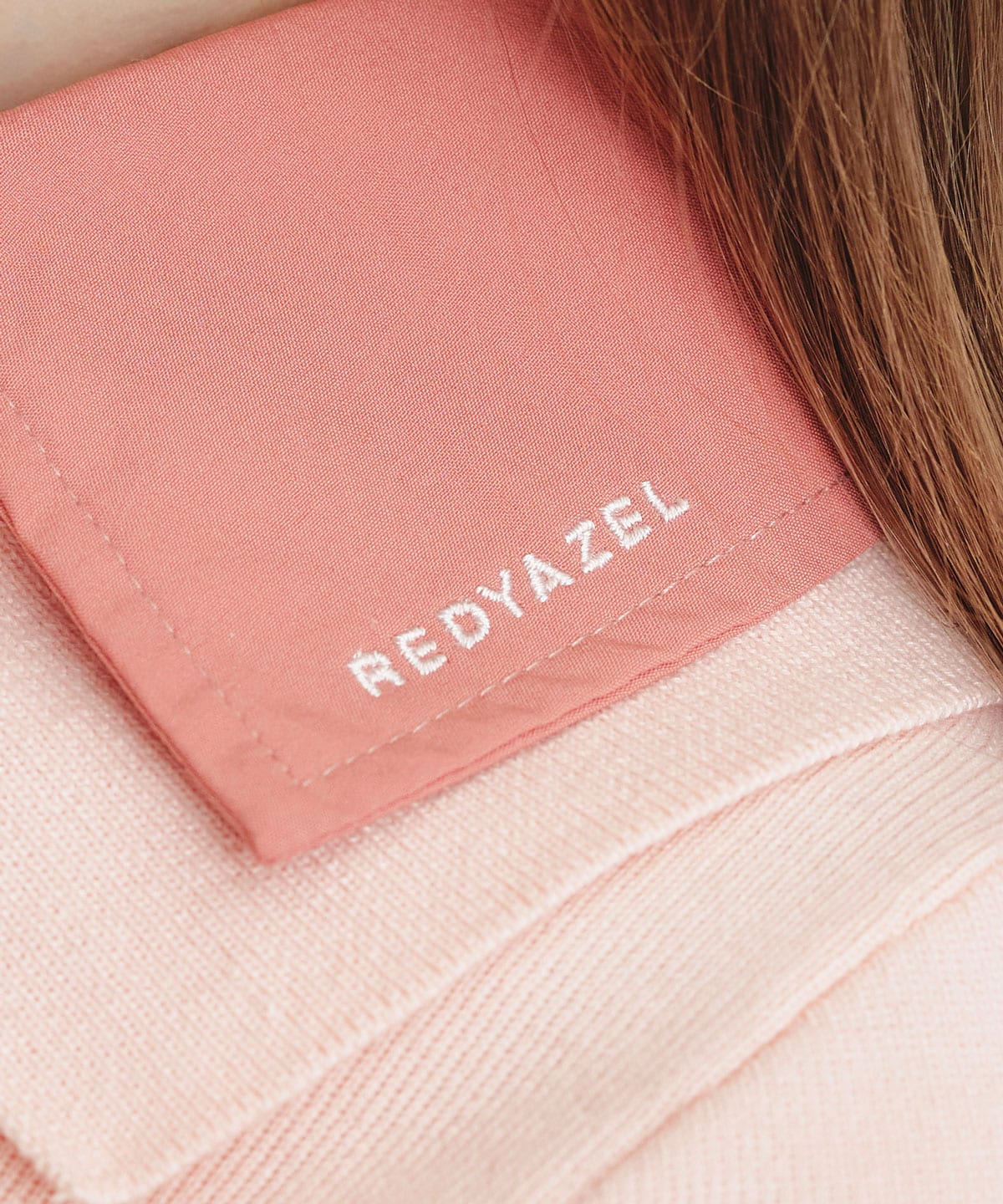 ダブルカラーハーフスリーブニットプルオーバー