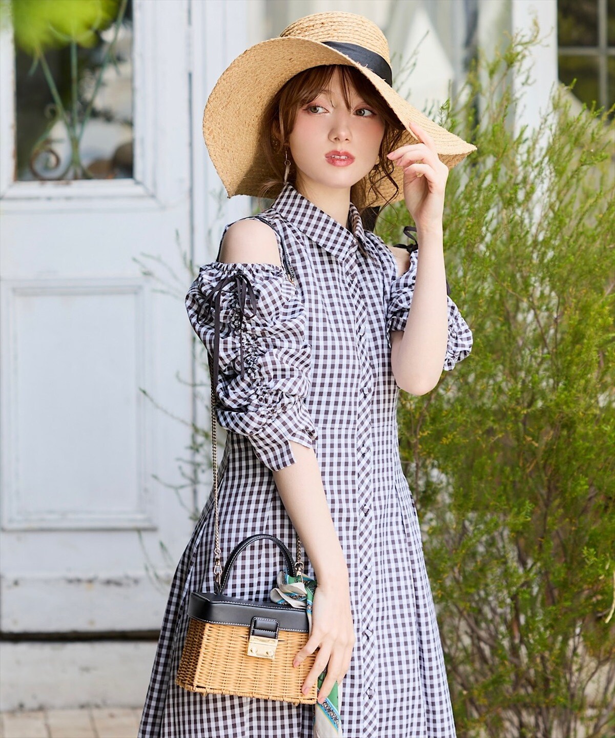 Swingle ギンガムチェックワンピース