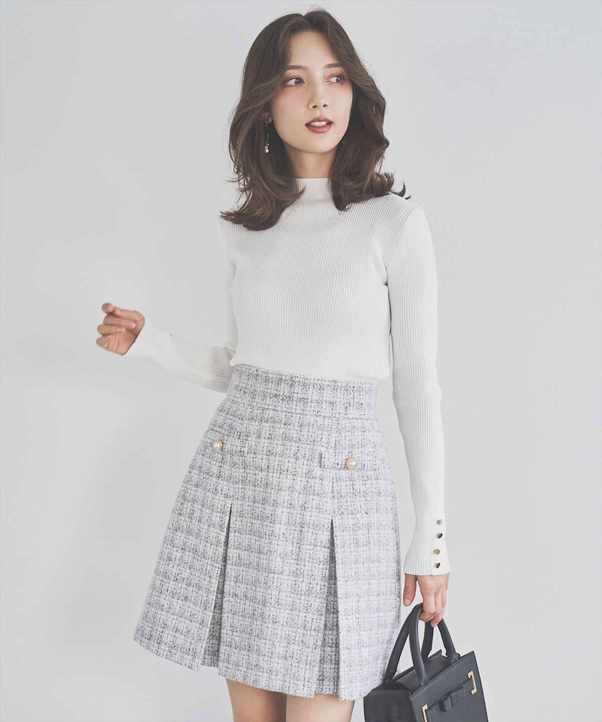 【11/21(Fri)発売】ツイードタックミニスカート