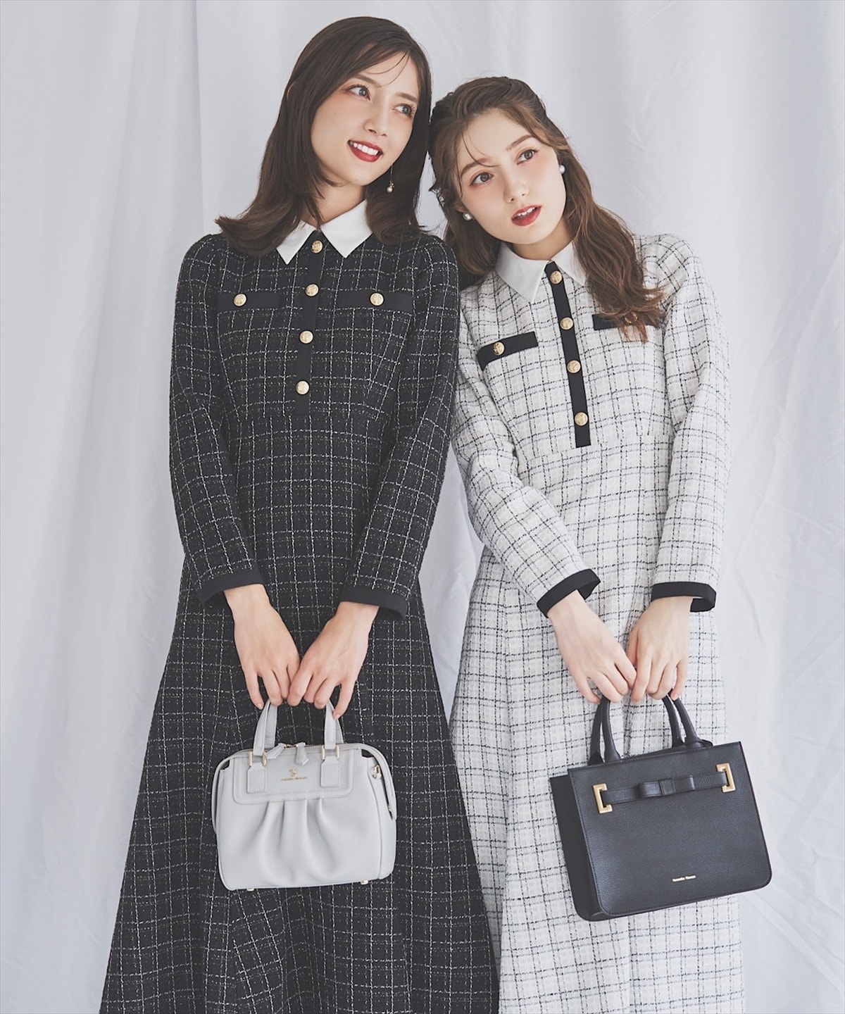 【11/21(Fri)発売】襟付きツイードワンピース