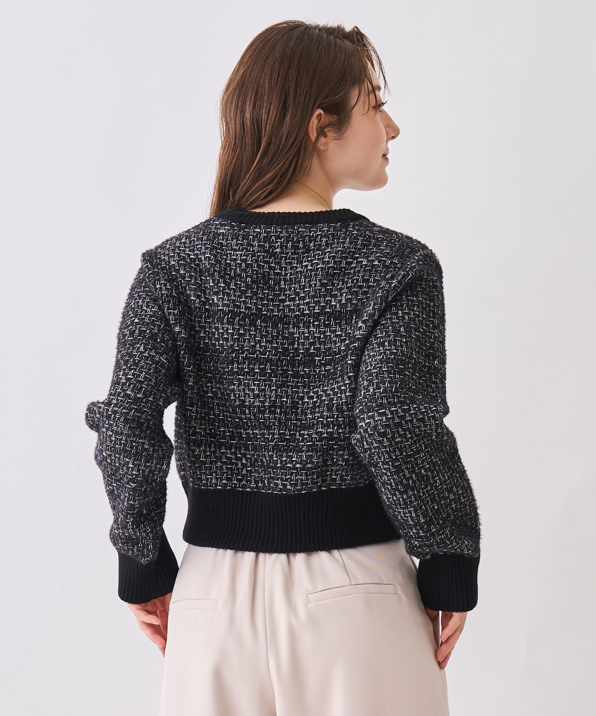 【12/5(Fri)発売開始】フェザーツイードニットジャケット