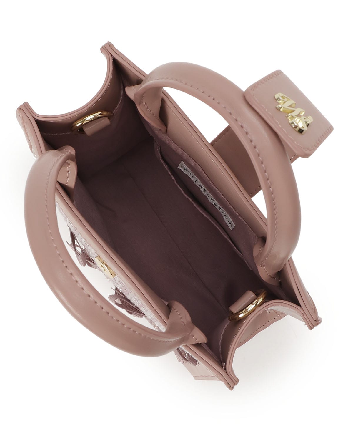 2wayツイードリボンバッグ