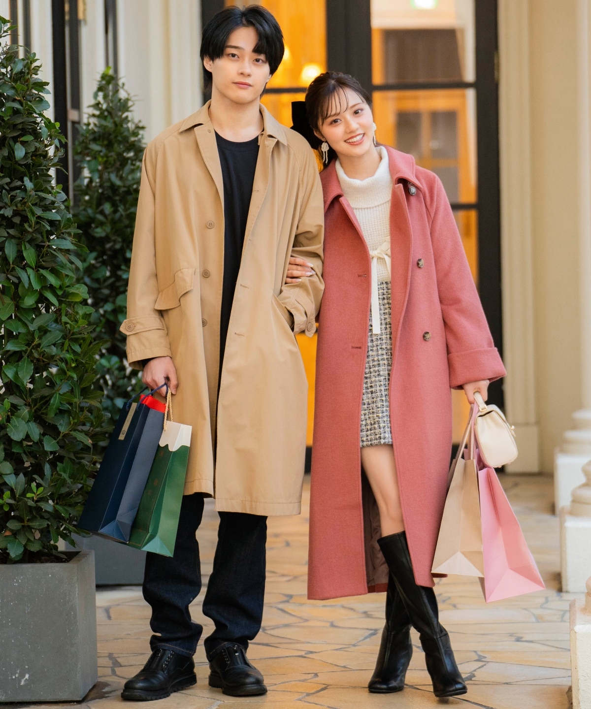 ラメツイードミニスカート