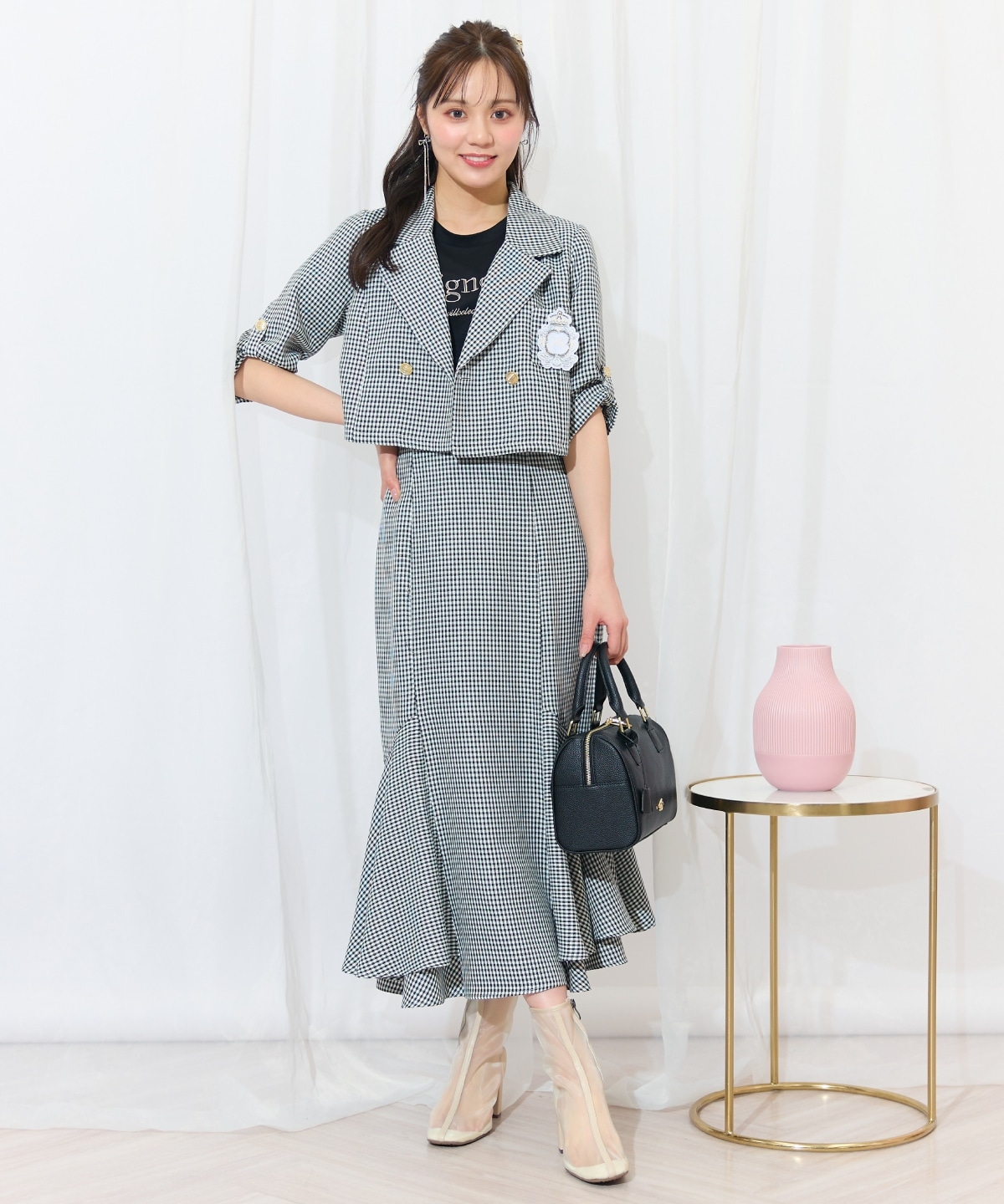 裾ボリュームマーメイドスカート