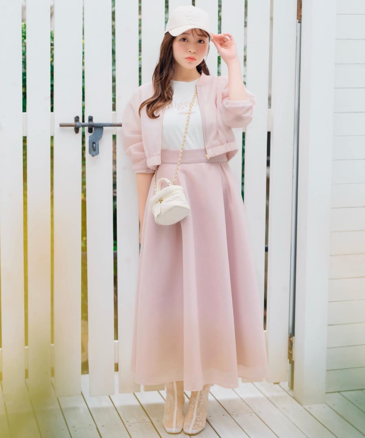 シアーダンボールフレアスカート