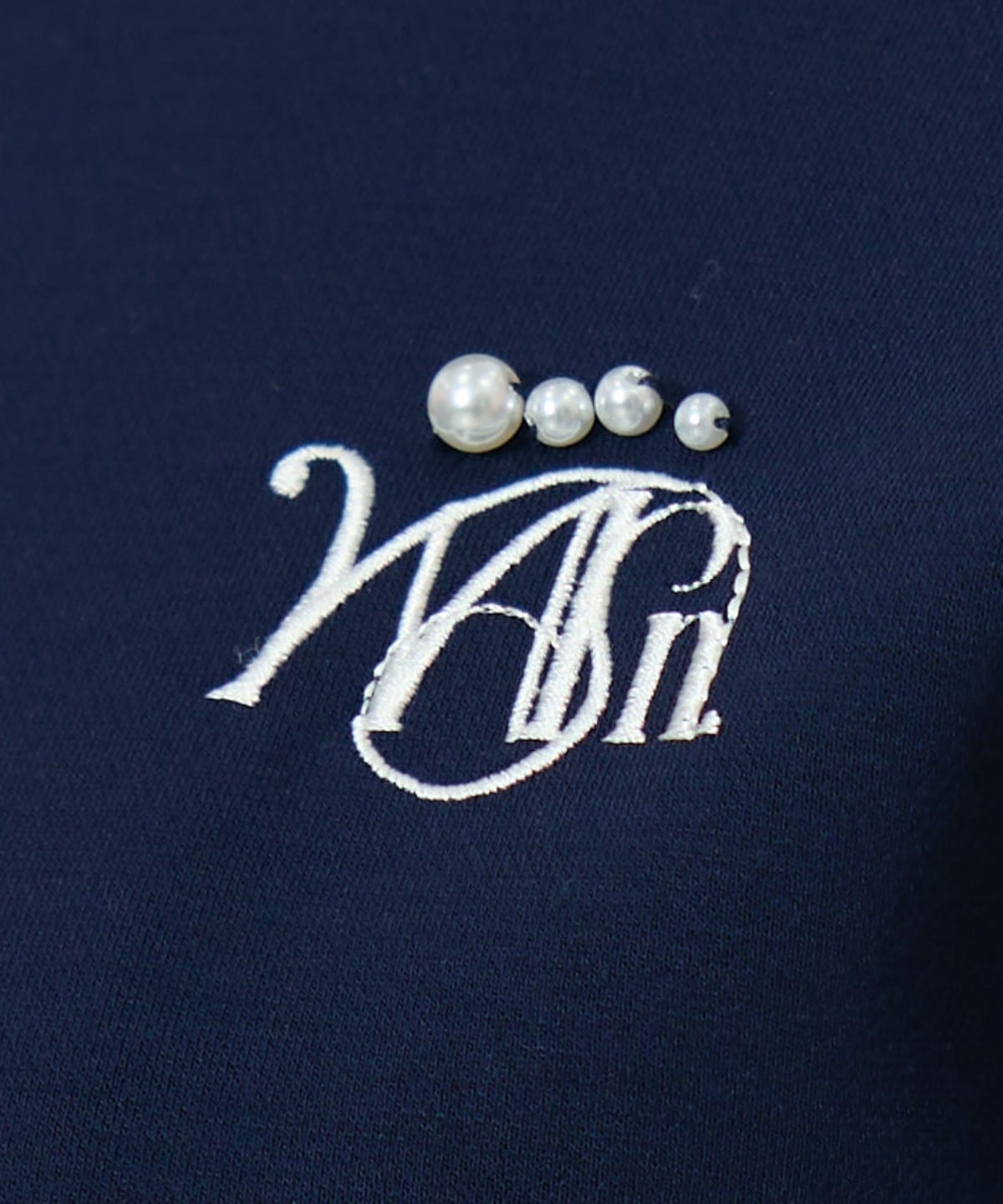 ロゴ刺繍リボントラックジャケット