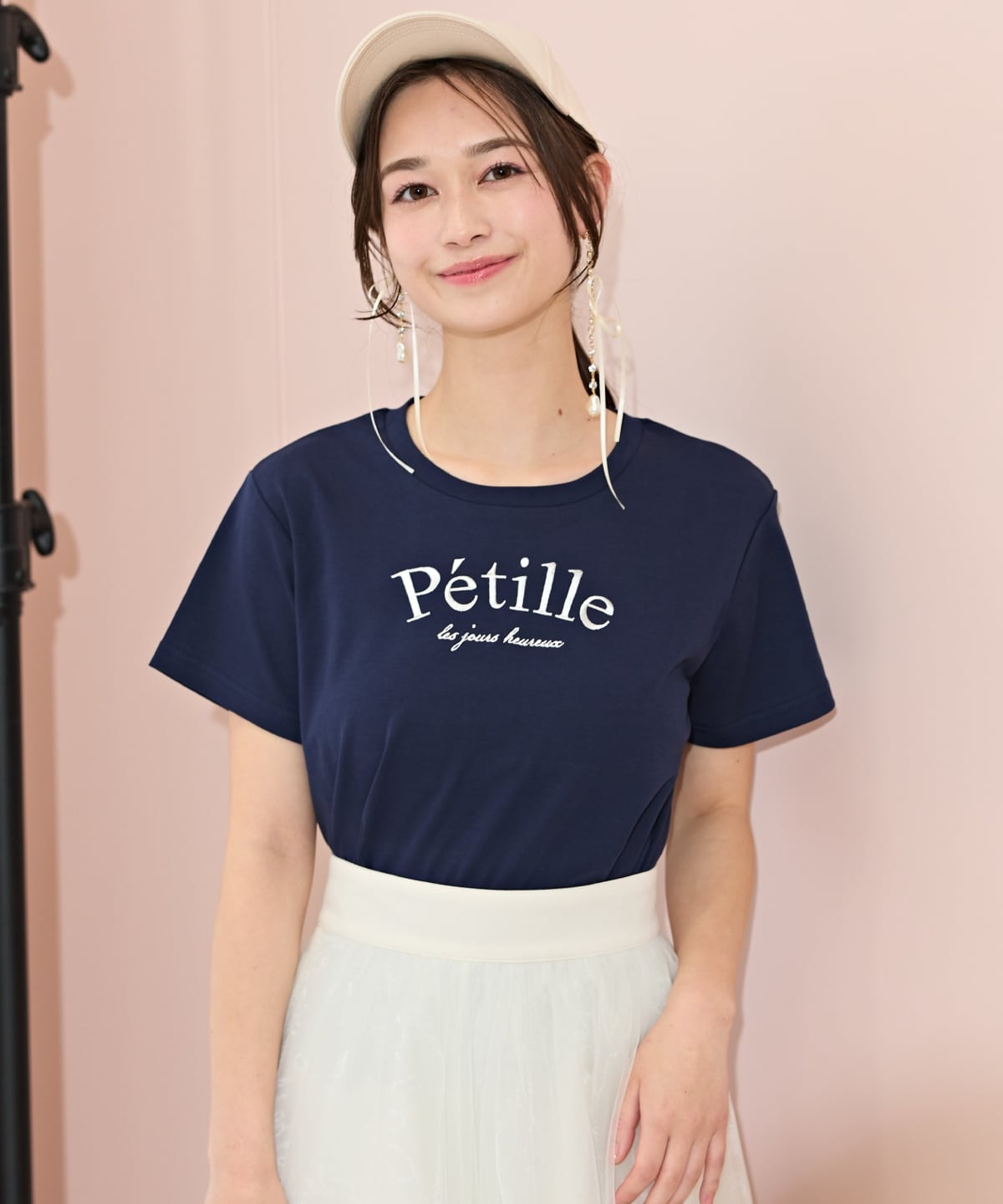 PetilleクルーネックTシャツ