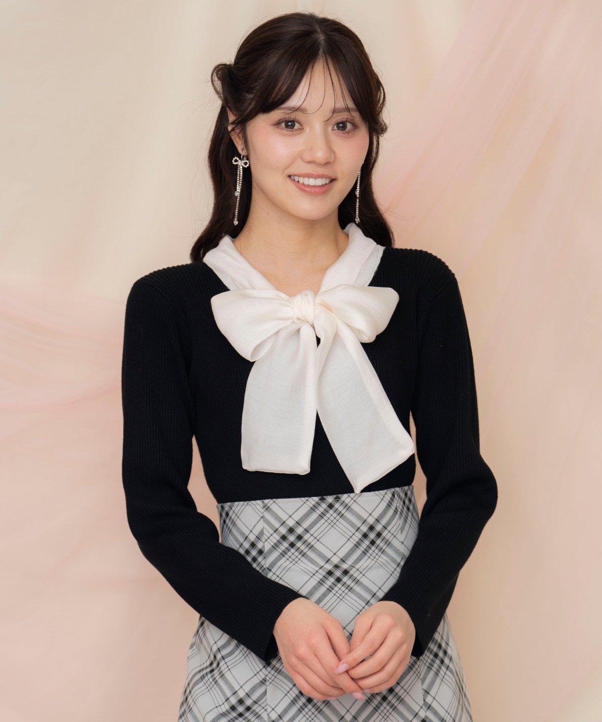 シアーリボンタイプルオーバー