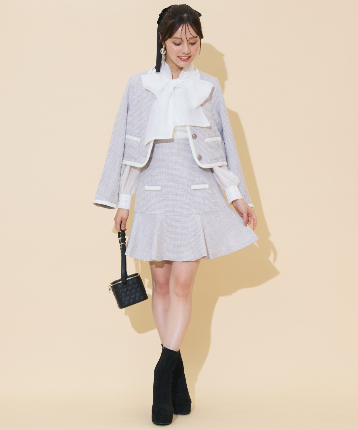 厚底ショートブーツ