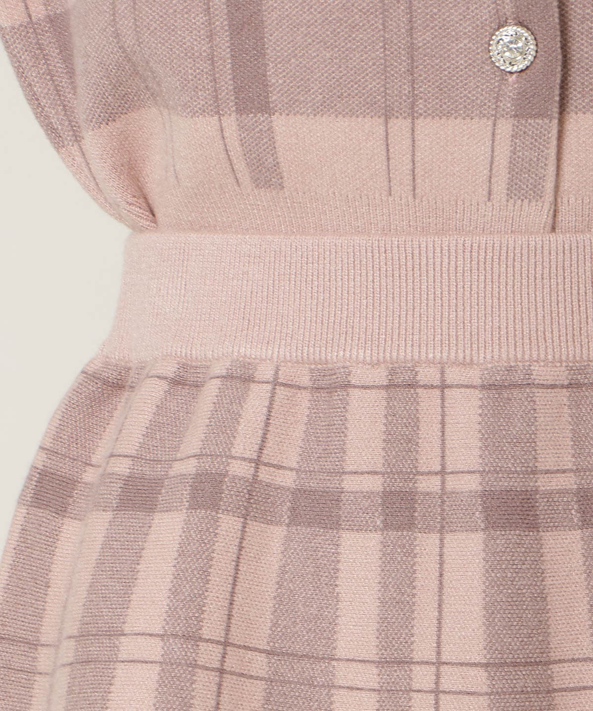 【新色追加】チェック柄ニットフレアスカート