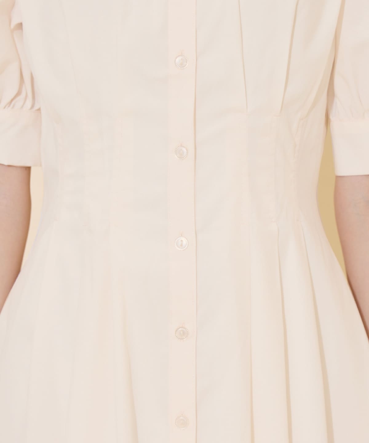 ビスチェレイヤードタックシャツワンピース