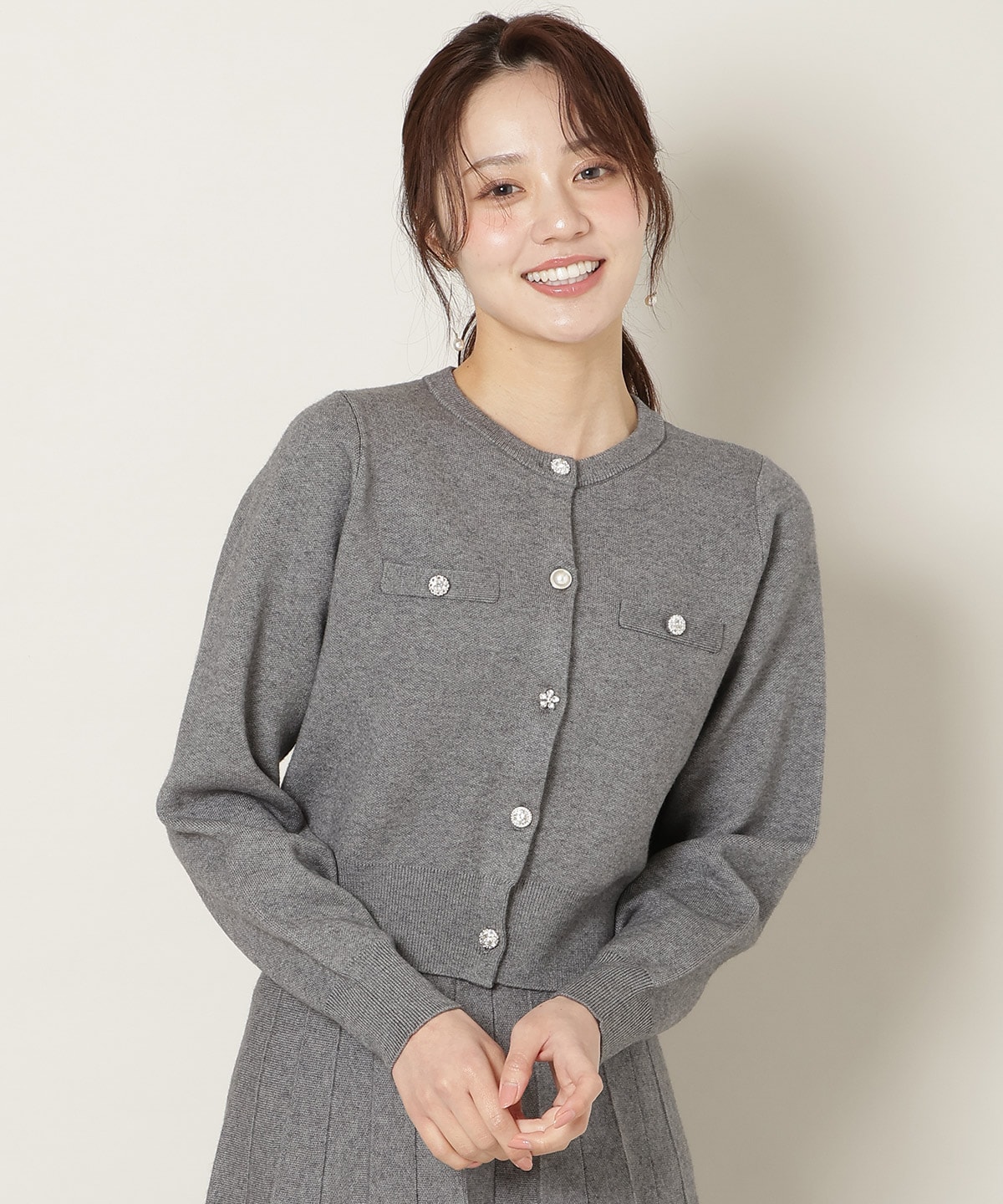 【11/21(fri)10時発売】ファーティペット付きニットSETUP