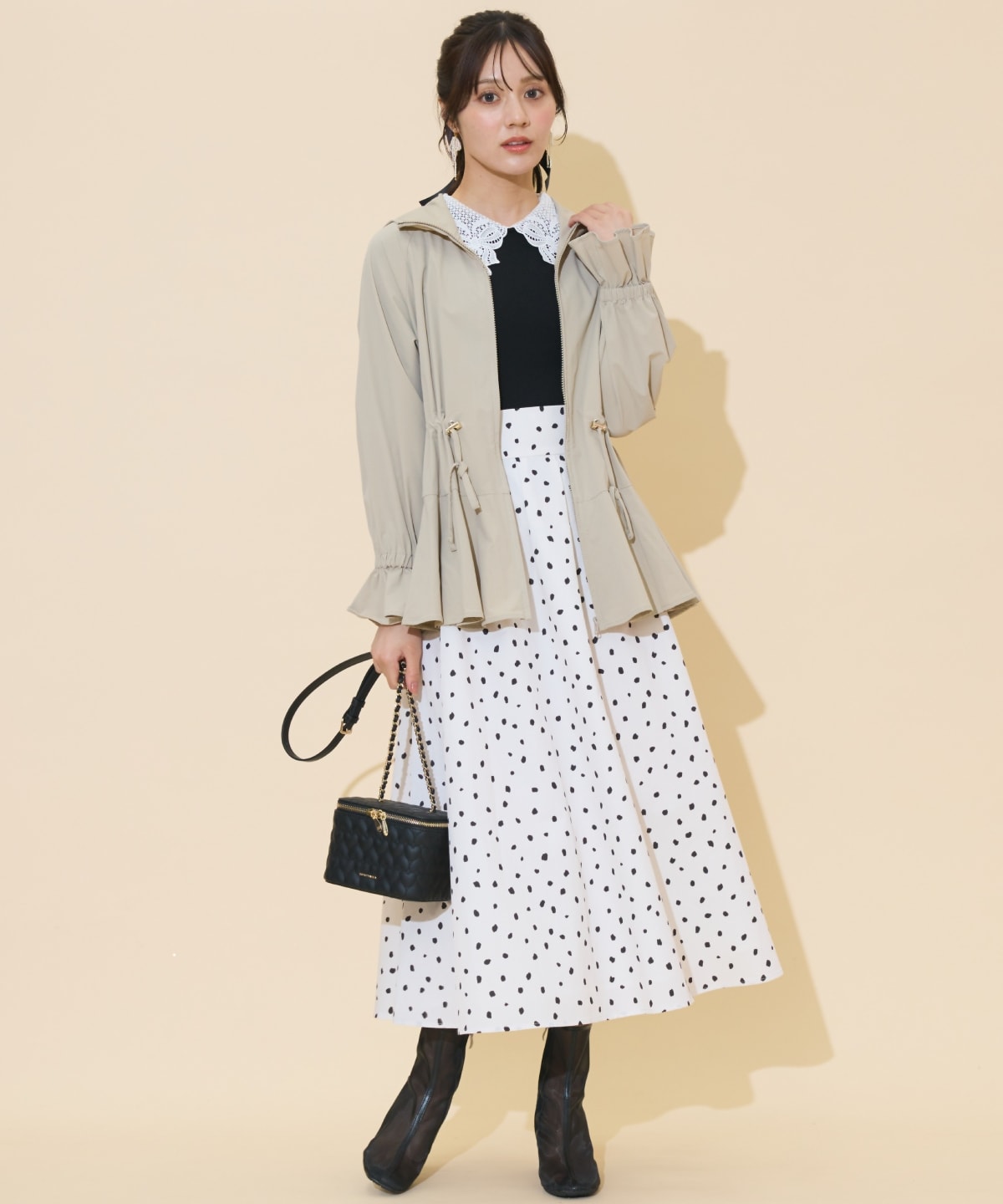 UVカットペプラムブルゾン